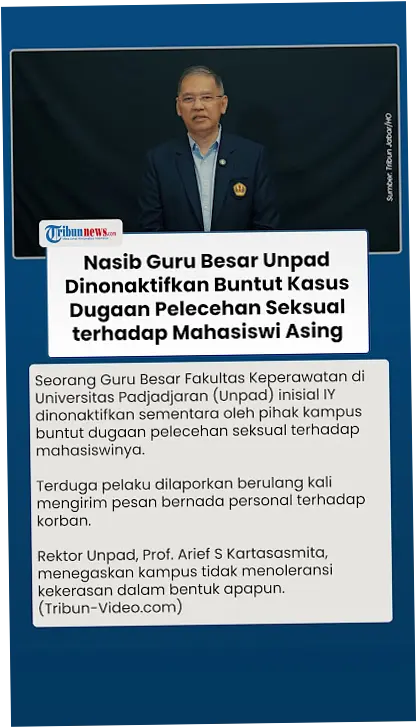 Berita Terkini: Kasus Guru Besar Unpad, Konser MONSTA X, dan Animator Gondok
