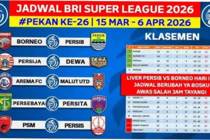 Jadwal Borneo Liga 1 2026: Persaingan Sengit Menuju Puncak Klasemen