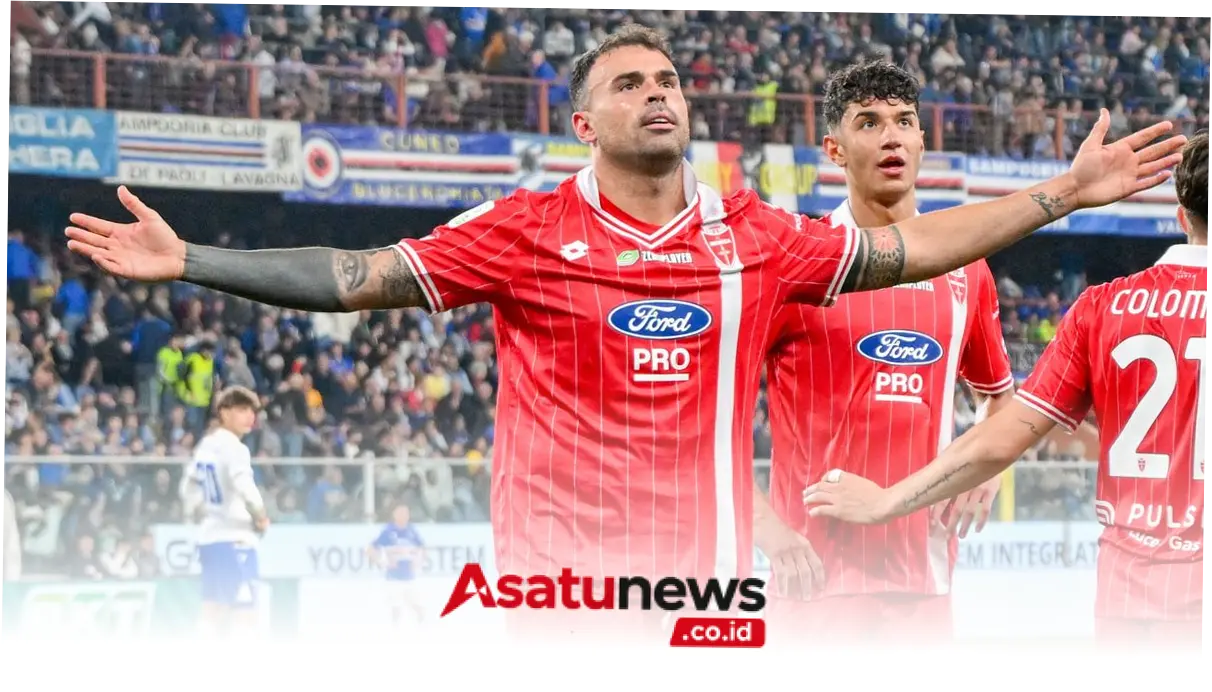 Monza Tekuk Sampdoria 3-0 dan Rebut Puncak Klasemen Serie B
