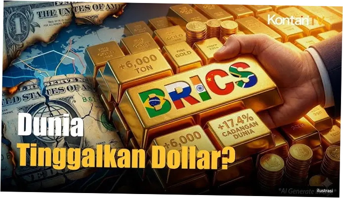 Negara-Negara BRICS Borong Emas, Akankah Ini Menghancurkan Dominasi Dolar AS?