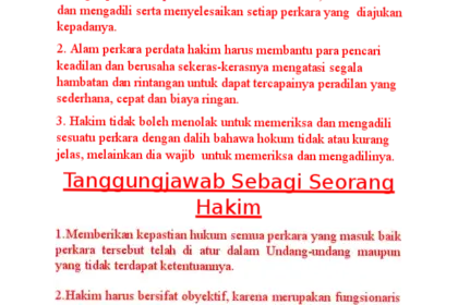 Peran Hakim dalam Masyarakat: Tugas, Tanggung Jawab, dan Pengembangan