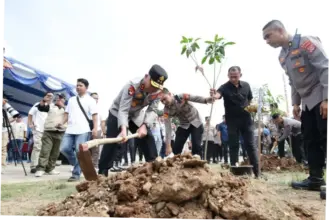 Polda Banten Tanam 1.000 Pohon di Cilegon Dukung Indonesia ASRI