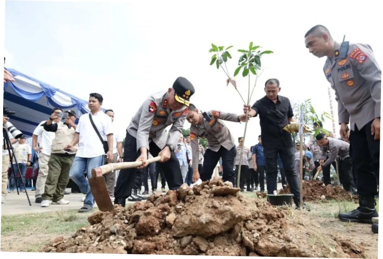 Polda Banten Tanam 1.000 Pohon di Cilegon Dukung Indonesia ASRI