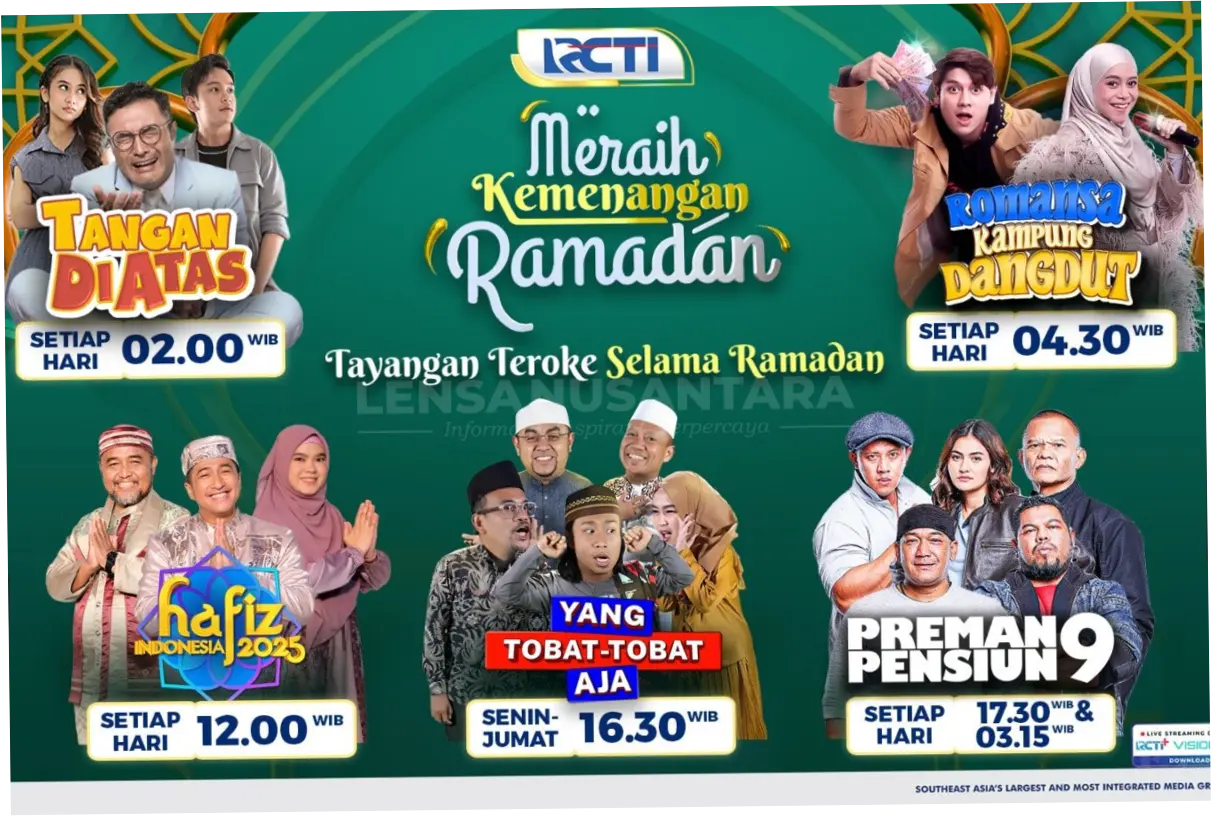 RCTI Hadirkan Berbagai Program Menarik di Hari Ini, Kamis 16 April 2026