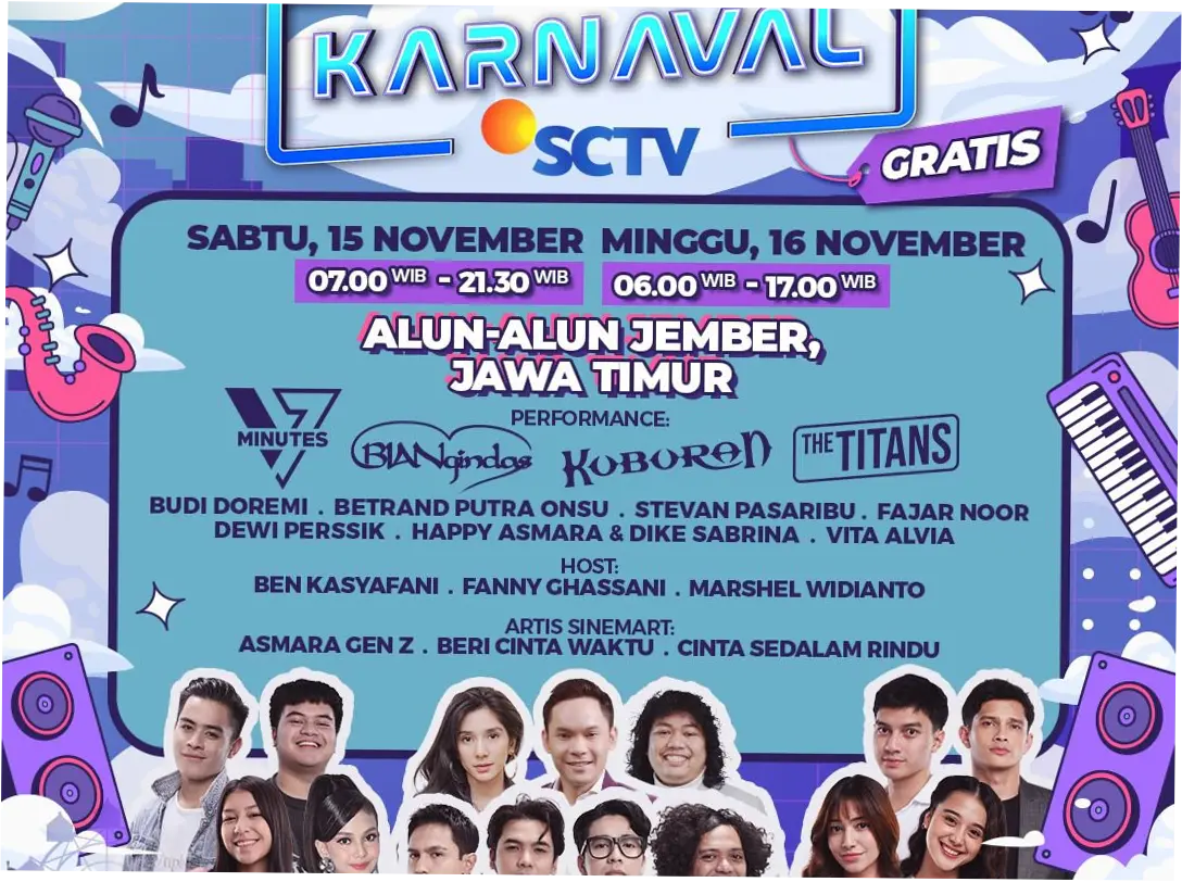 SCTV Hadirkan Berbagai Acara Menarik, dari Liga Inggris hingga Sinetron dan Karnaval
