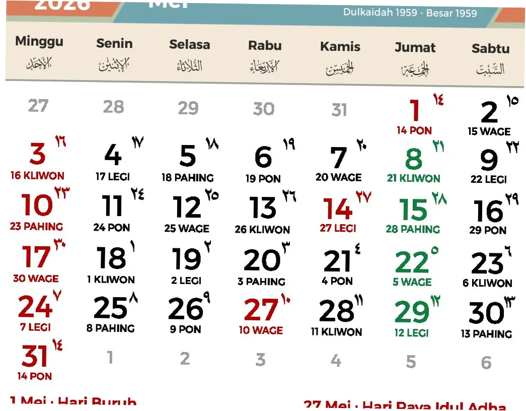 Apakah Tanggal 28 Mei 2026 Libur? Informasi Terbaru tentang Libur Resmi dan Cuti Bersama