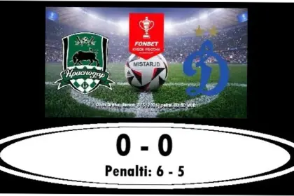 Drama Penalti! FC Krasnodar Juara Piala Rusia Setelah Hancurkan Mental Dynamo Moscow