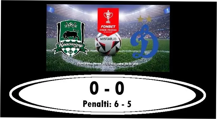 Drama Penalti! FC Krasnodar Juara Piala Rusia Setelah Hancurkan Mental Dynamo Moscow