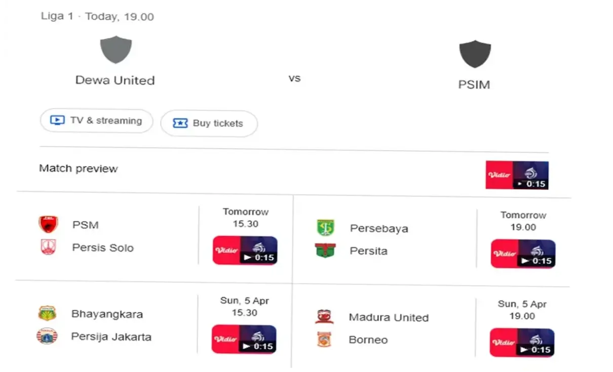 Jadwal Liga Indonesia: Persaingan Sengit di Pekan ke-33 dan Klasemen Terbaru