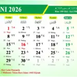 Kalender Juni 2026: Tanggal Merah, Libur Nasional, dan Cuti Bersama