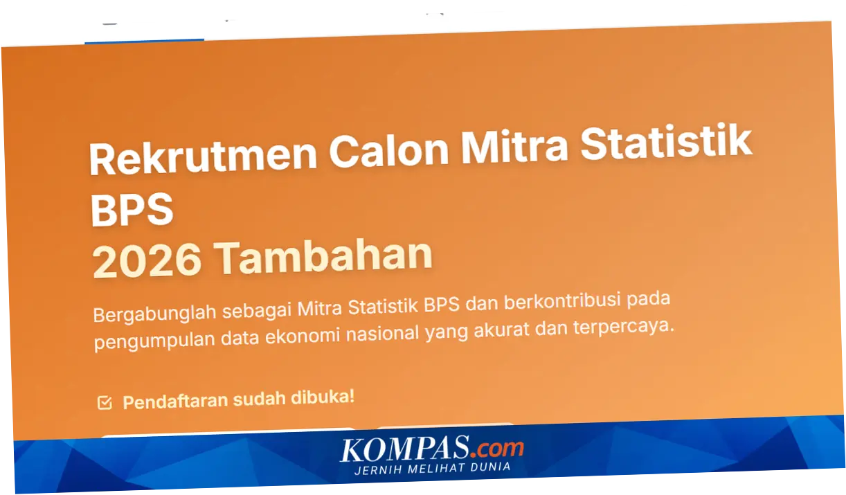 Rekrutmen Mitra Statistik BPS 2026: Syarat, Cara Daftar, dan Jadwal