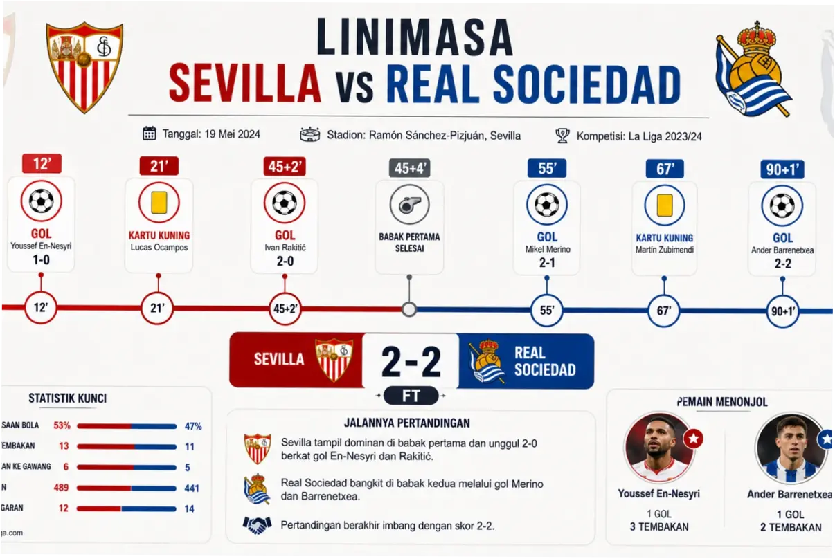Sevilla vs Real Sociedad: Pertarungan Sengit di LaLiga